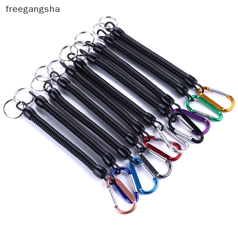 [FREG] พวงกุญแจเชือกยืดหยุ่น ป้องกันการสูญหาย สําหรับตั้งแคมป์ เดินป่า ตกปลา 1 ชิ้น FDH