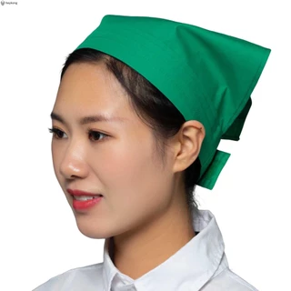 หมวกผ้าโพกหัว ทรงสามเหลี่ยม สําหรับร้านอาหาร ห้องครัว