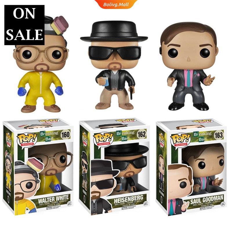 Funko Pop! 《Breaking Bad》heisenberg SAUL GOODMAN Walter White Sam โมเดลฟิกเกอร์ไวนิล ของเล่นสําหรับเด็ก