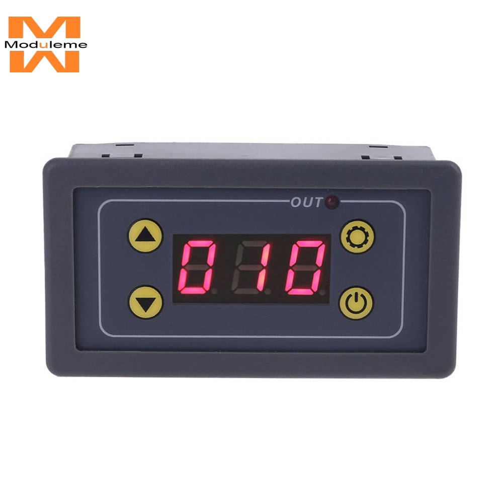 โมดูลรีเลย์ตั้งเวลาดิจิทัล 5V 12V 24V 0.01s-999 นาที AC 220V เปิด ปิด