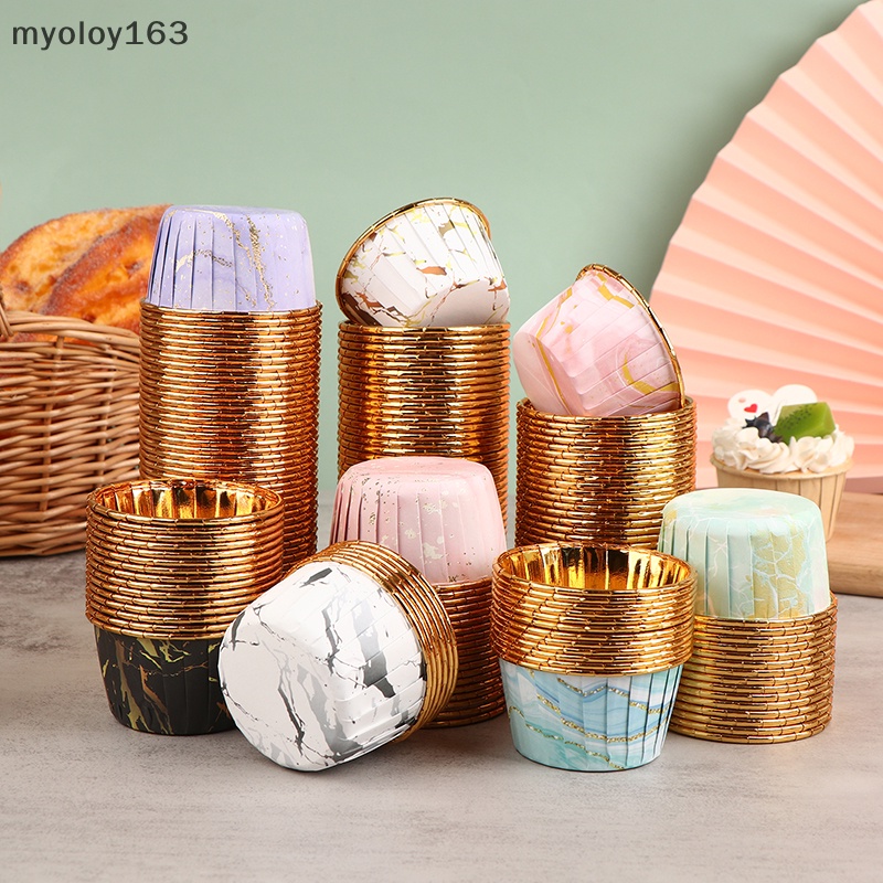 Myoloy กระดาษห่อคัพเค้ก มัฟฟิน 50 ชิ้น