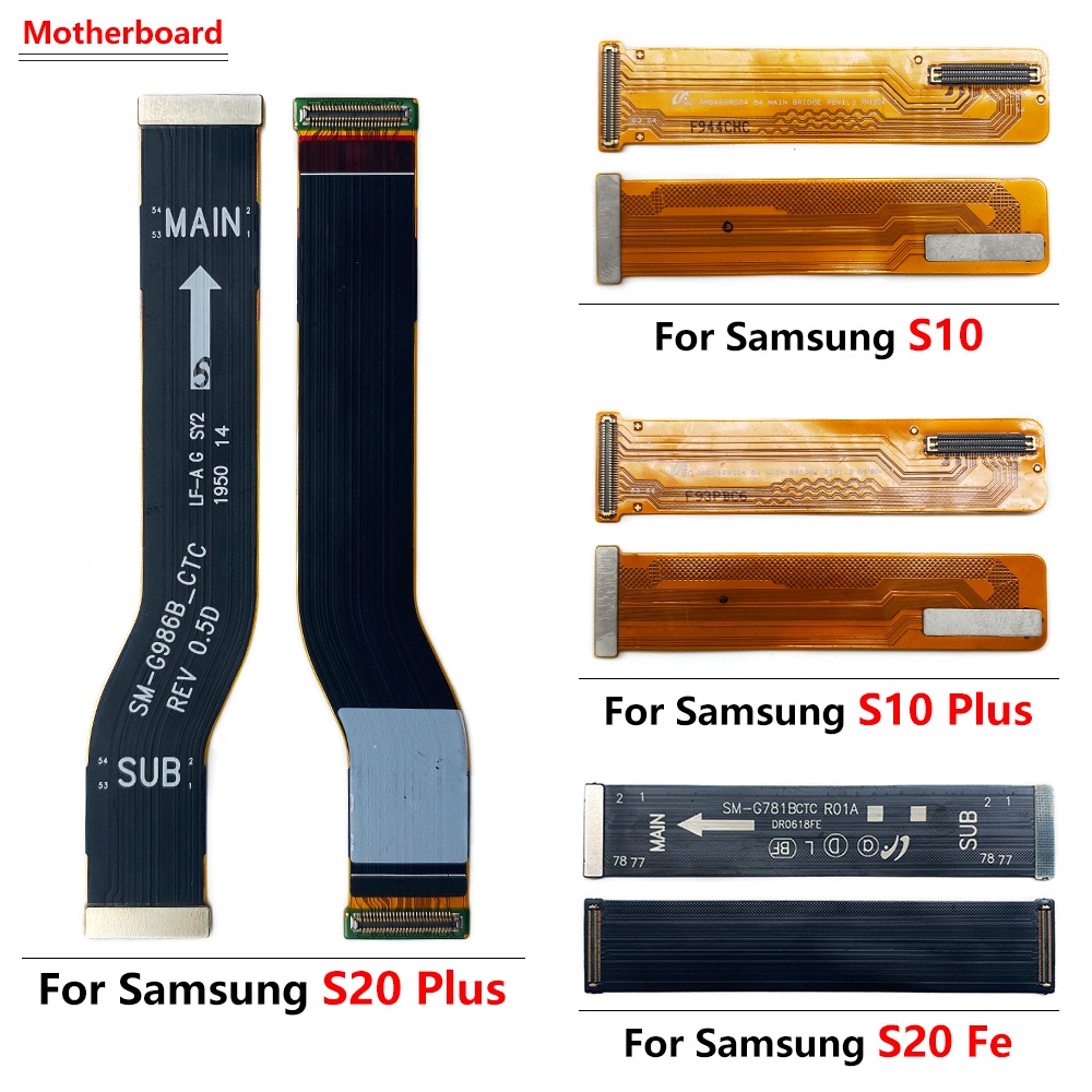 ใหม่ เมนบอร์ดหน้าจอ LCD สายเคเบิลอ่อน แบบเปลี่ยน สําหรับ Samsung S20 Ultra S20 Fe S10 Plus Note 10 Plus Note 10 Lite