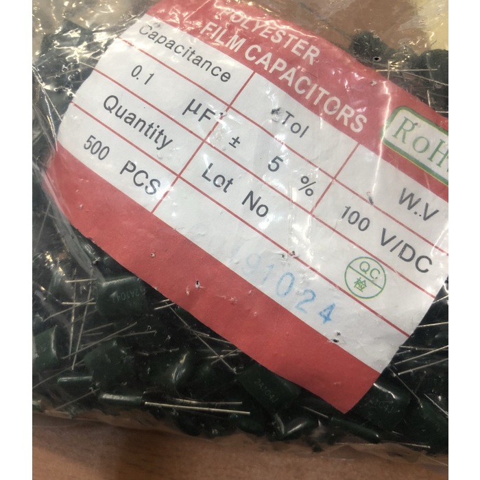 Milar 104 100v 104j 0.1uf 0.1uf 100v ตัวเก็บประจุ JI27