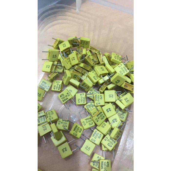 WIMA 470PF 100V wima ตัวเก็บประจุ 470pf JI27