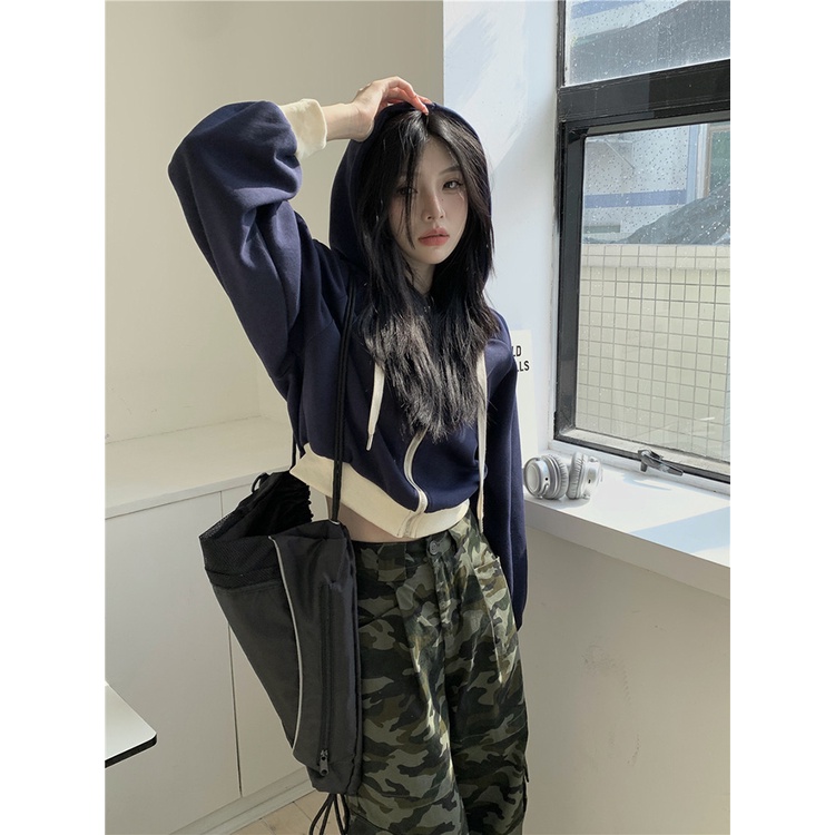 ส่งไวจากไทย SELLDA M-2XL เสื้อฮู้ด เรียบๆ แขนยาว เกาหลี ผู้หญิง