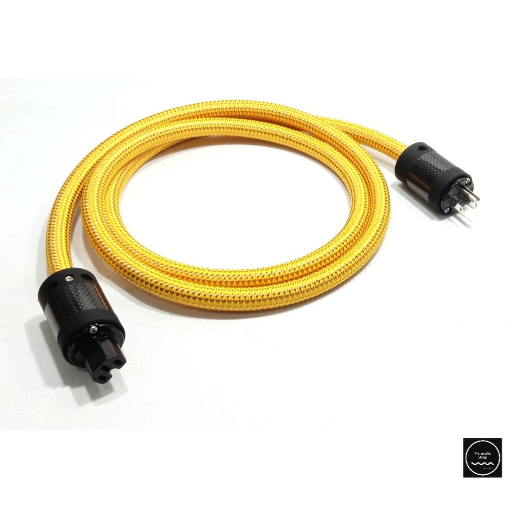 ..สายไฟ   Y AUDIO MPS SGP 348 7N OCC  พร้อมใช้งาน เข้าหัว MPS HADE มีทองกับโรเดียม..