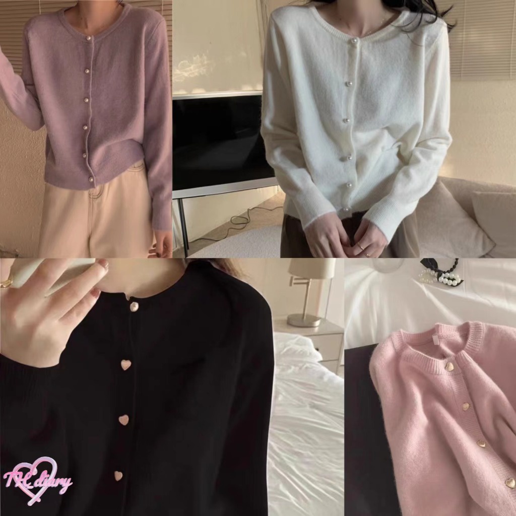 (จัดส่งจากกรุงเทพฯ) ฤดูใบไม้ร่วงรูปแบบใหม่ แฟชั่น เสื้อคาร์ดิแกนถัก ของผู้หญิง เสื้อ