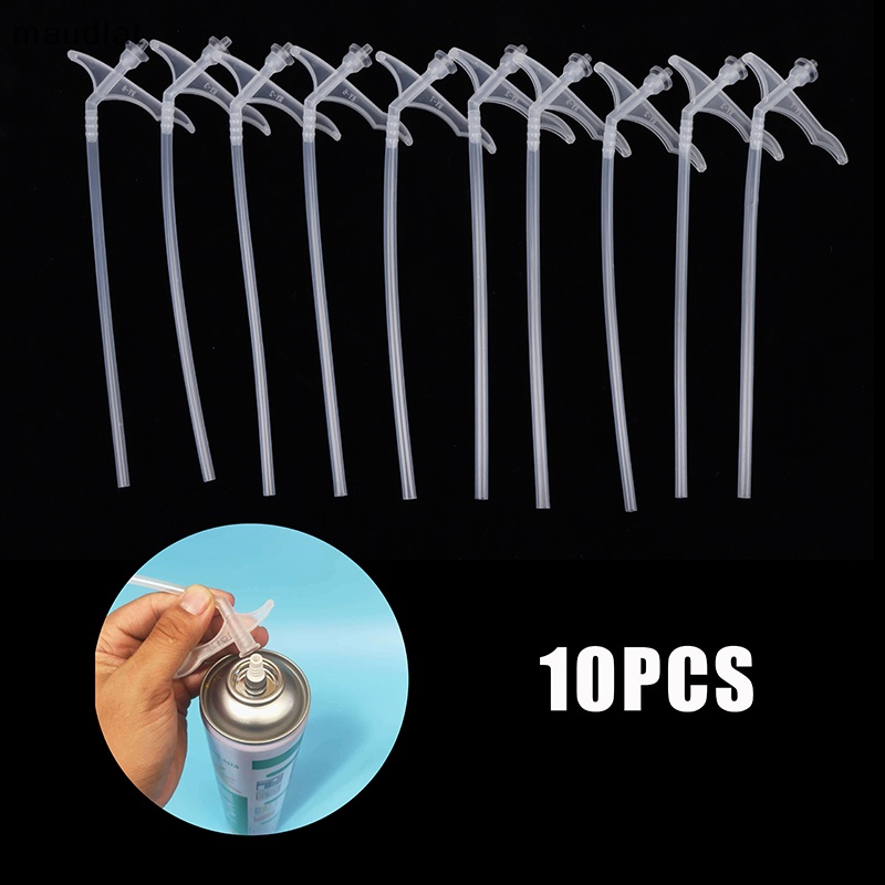 Maud อะไหล่ท่อหัวฉีดโฟมโพลียูรีเทน DIY 10 ชิ้น EN