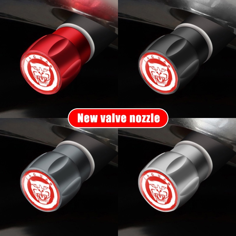 4 ชิ้น/เซ็ตล้อยางวาล์ว Caps Air ฝุ่นสําหรับ Jaguar R Sport S XF2009 XJS XJ8