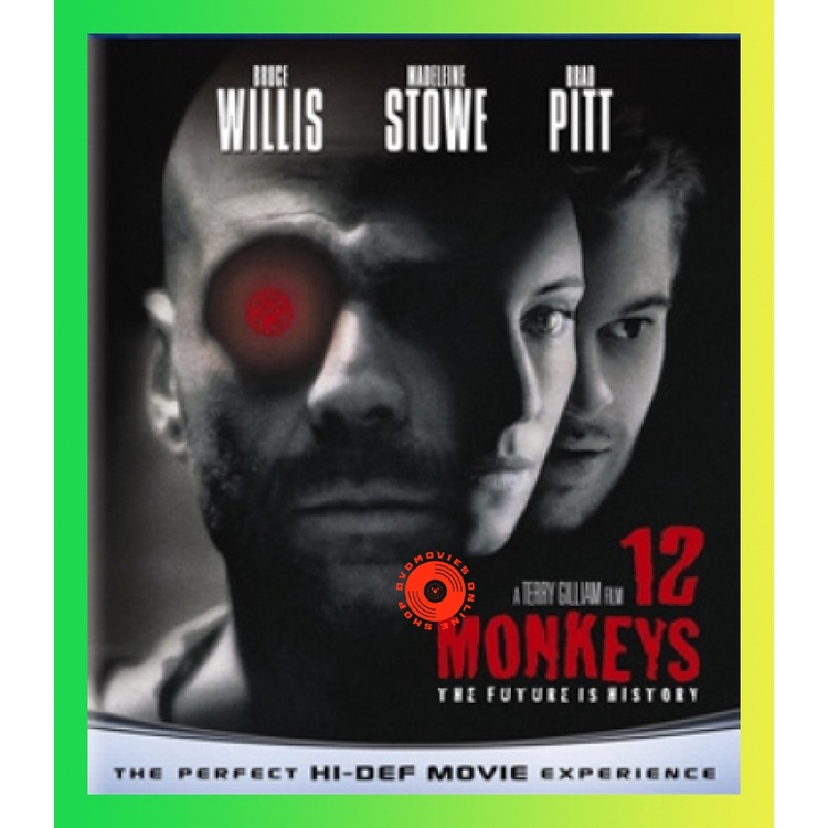NEW Blu-ray 12 (Twelve) Monkeys (1995) 12 ลิงมฤตยูล้างโลก - [หนังไวรัสติดเชื้อ] (เสียง Eng/ไทย | ซับ