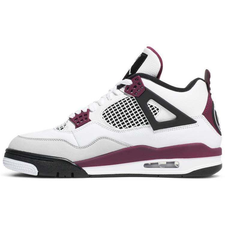 แท้ ✨ Nike Air Jordan 4 Retro Paris Blue รองเท้ากีฬาแฟชั่นคลาสสิก - สีขาว สีม่วง