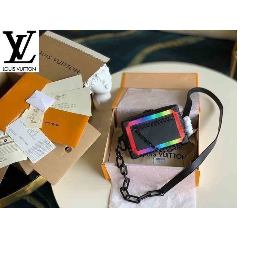 หลุยส์วิตตอง Louis Vuitton กระเป๋า lv m30351 มินิซอฟต์ทรูงค์เอวมินิเข็มขัดยาวกระเป๋าสตางค์โซ่กระเป๋าสตางค์เย็นกระเป๋า if