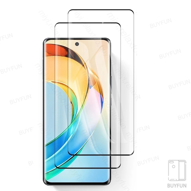 2PCS Curved Glass For Huawei Honor X9B 6.78" 5G b9x B9 X 9b X50 ALI-AN00 Tempered Glass Screen Prote