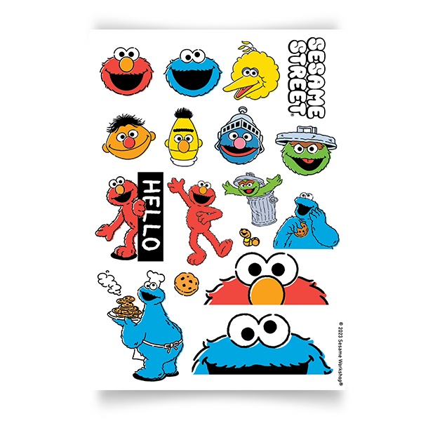 Se-ed (ซีเอ็ด) : SST4-สติกเกอร์ : Sesame Street Family-2 A6 Sticker (A6-PP-STK-402) W10.5xH14.8 cm.