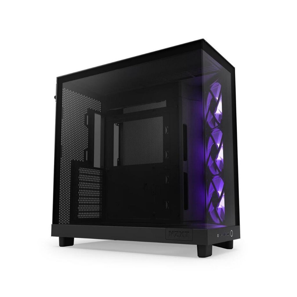 NZXT H6 Flow RGB Black Compact Dual-Chamber Mid-Tower Airflow Case