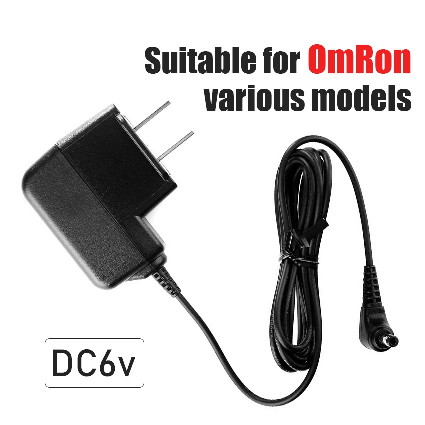 Omron อะแดปเตอร์พาวเวอร์ พร้อมส่ง  6V AC DC HEM-7132HEM-752、HEM-745C HEM-7300、HEM-712、HEM-780N3、HEM-741、HEM-746、HEM-780、