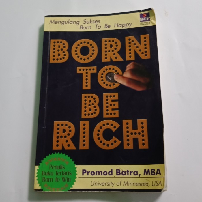 BORN TO BE RICH ความสําเร็จที่ซ้ําๆ Born to Be Happy - โปรโมชั่น Batra | หนังสือมือสองต้นฉบับ