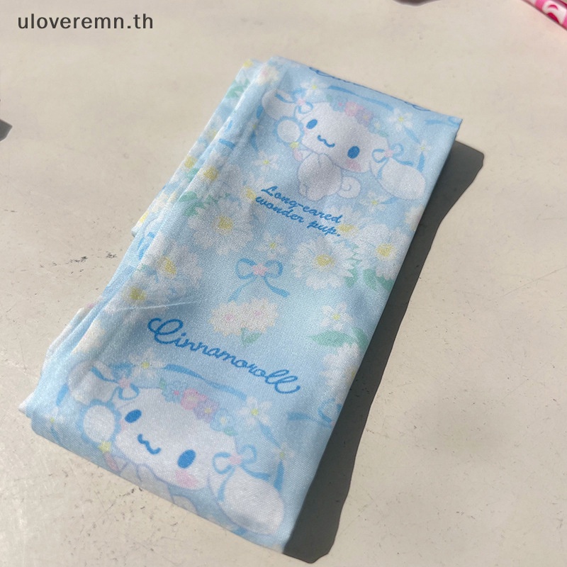 Ulo Sanrio ที่คาดผม ผ้าพันคอ ลายการ์ตูน Hello Kitty Cinnamoroll Kuromi น่ารัก สไตล์เกาหลี สร้างสรรค์ เหมาะกับฤดูร้อน สําหรับผู้หญิง TH