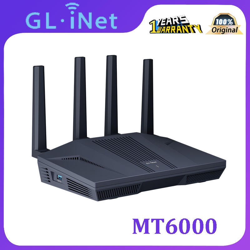 Gl.inet GL-MT6000 (ฟลินท์ 2) เราเตอร์ WiFi 6 Gigabit