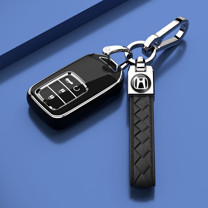 เคสกุญแจรีโมทรถยนต์ แบบหนัง สําหรับ Honda XRV Civic CRV Accord CITY Hrv