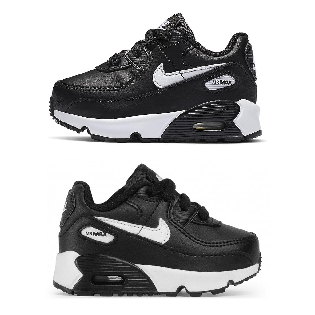Nike Air Max 90 LTR (TD) สีดำ/สีขาว-สีดำ CD6868010 รองเท้าเด็กใหม่แท้ Korea 05 แฟชั่น