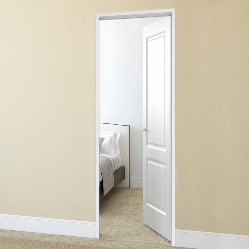 GlobalHouse BATHIC วงกบ UPVC รุ่น STANDARD FU1-PRE1 ขนาด 80x200 ซม. สีขาว (2x4) สินค้าของแท้คุณภาพดี