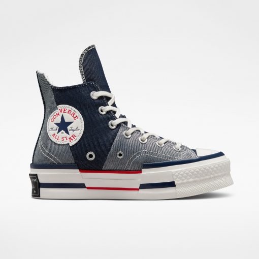 Converse รองเท้าผ้าใบ Chuck 70 Plus Retro Denim Hi Navy ( A03960CU3NAXX ) แฟชั่น
