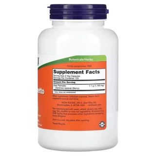 พร้อมส่ง NOW Foods Saw Palmetto Berries 320 mg 550 mg 100 / 250 Capsules ซอว์ปาล์มเมตโต้