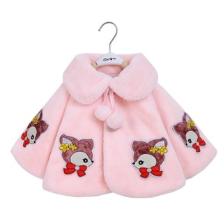 เสื้อคลุมแจ็กเก็ต ผ้าคลุมไหล่ ขนเฟอร์เทียม ให้ความอบอุ่น แฟช…