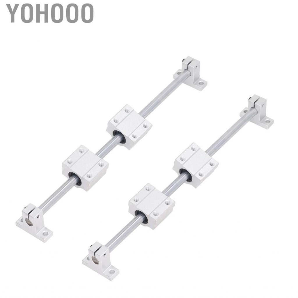 Yohooo Linear Rail Slide Guide Motion with 4Pcs Block for Machinery