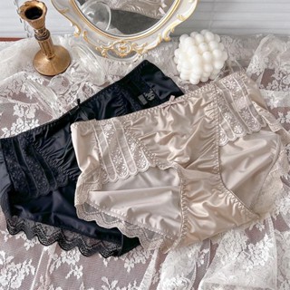 กางเกงชั้นในผู้หญิง ลูกไม้ สไตล์เซ็กซี่  เป้าสองชั้นลดอับชื้…