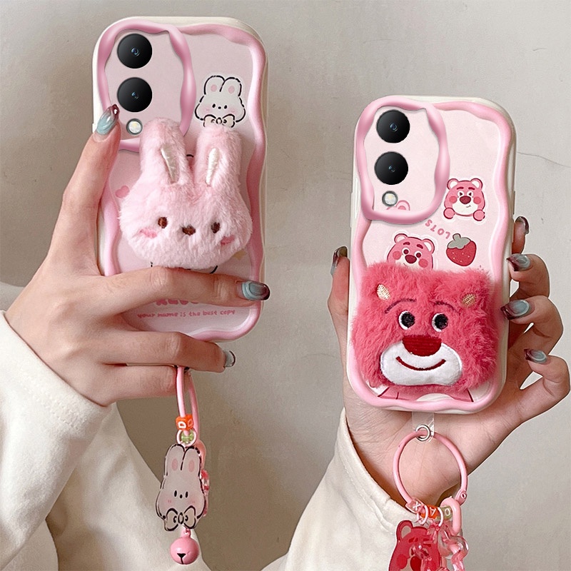 เคส vivo y17s เคสโทรศัพท์มือถือ ผ้ากํามะหยี่ขนนิ่ม ลาย bts น่ารัก สําหรับ vivo y17s