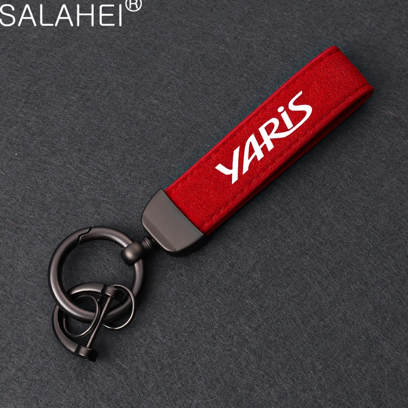 สําหรับ Toyota Yaris 2004 2008 2018 รถอุปกรณ์เสริม Key Chains พวงกุญแจ Key แหวน Lanyard สําหรับคีย์อุปกรณ์เสริมรถ-Styling