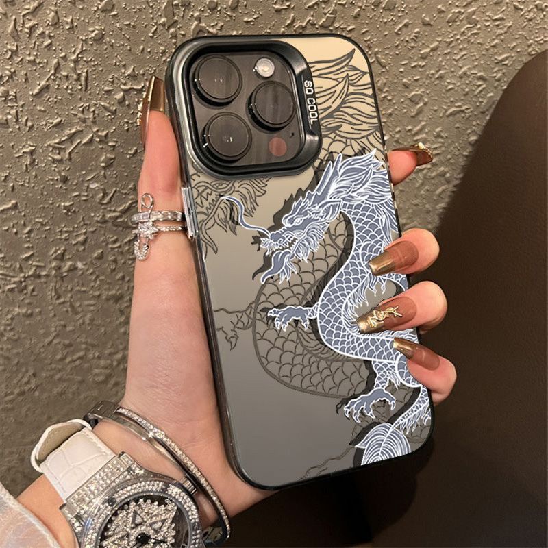 มังกรจีนสําหรับ Apple 14/15/16Promax เคสโทรศัพท์ Iphone13/12/11 Hard Xr/Xs หญิง 7/8Plus