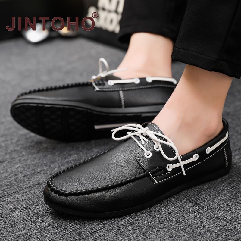 Jintoho รองเท้าโลฟเฟอร์ รองเท้าหนัง สลิปออน ลําลอง แฟชั่นสําหรับผู้ชาย