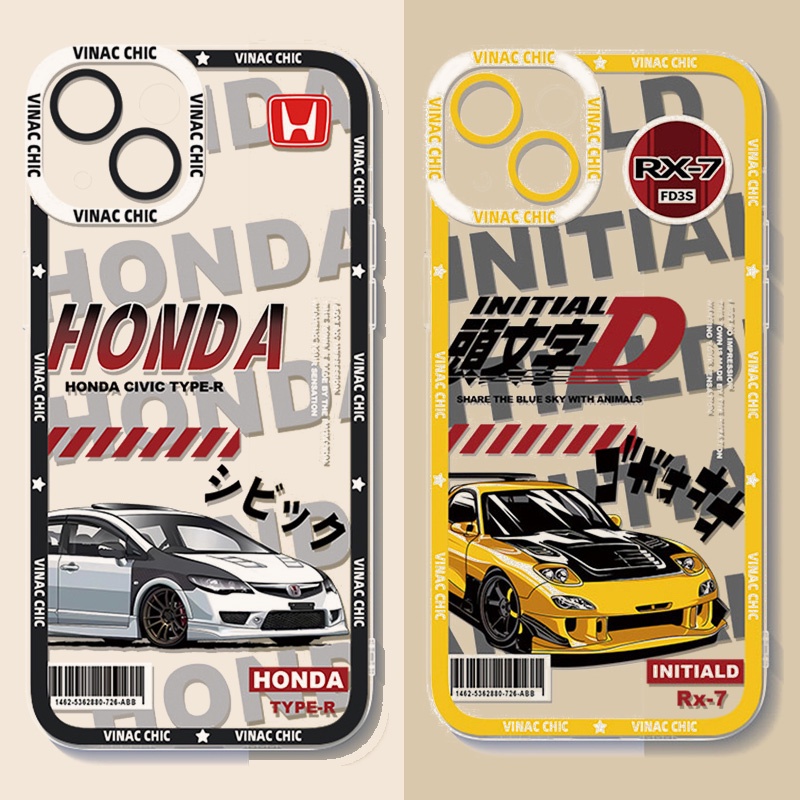 เคสโทรศัพท์มือถือ ซิลิโคน กันกระแทก ลายการ์ตูนอนิเมะ Initial D สําหรับ Xiaomi Redmi 12 Redmi Note 13 12 11 Pro Plus 5G Turbo 11S 12S 10 10S 9S 9 Pro Redmi 10C 12C 13C