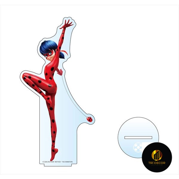 Miraculous Ladybug Standee Model & Cat Noir Adrena Agreste Marinette ดูไบศึกษามุมอุปกรณ์ตกแต่งโต๊ะ