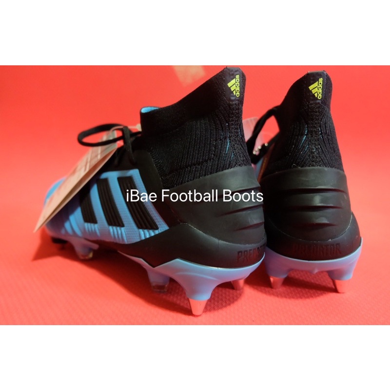 รองเท้าฟุตบอลปุ่มเหล็ก Adidas Predator 19.1 SG ตัวท็อป แฟชั่น