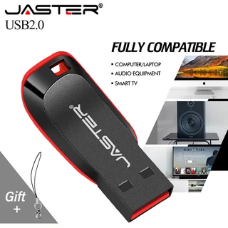 Jaster แฟลชไดรฟ์ USB 2.0 128GB ความเร็วสูง 64GB 32GB 16GB 8GB 4GB ขนาดเล็ก พกพาง่าย ความจุจริง ของขวัญธุรกิจ