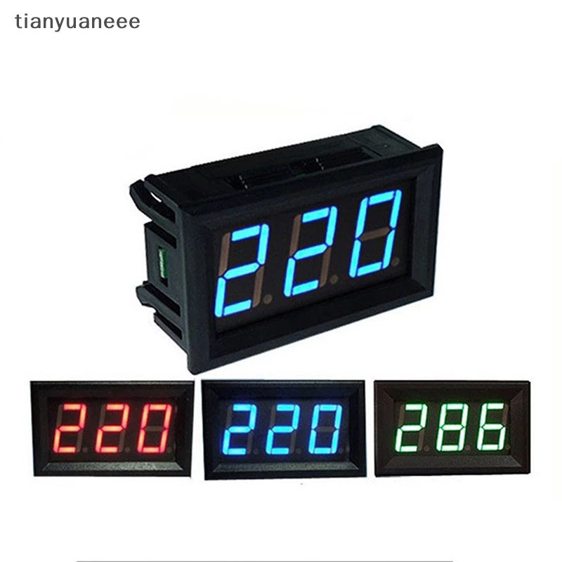 Tianyuaneee 0.56 ในโวลต์มิเตอร์แบบดิจิตอลแอมป์มิเตอร์แผง Amp โวลต์แรงดันไฟฟ้า Current Meter Tester Well