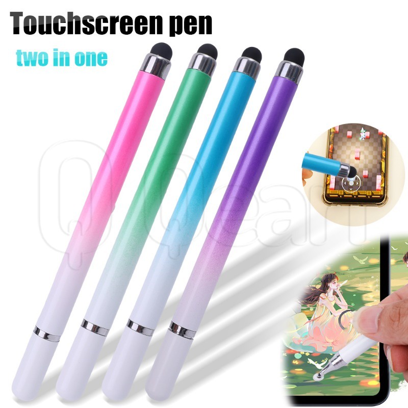 2 in 1 ดินสออัจฉริยะ ปากกาสไตลัส แบบใส อเนกประสงค์ อุปกรณ์เสริม สําหรับแท็บเล็ต โทรศัพท์มือถือ