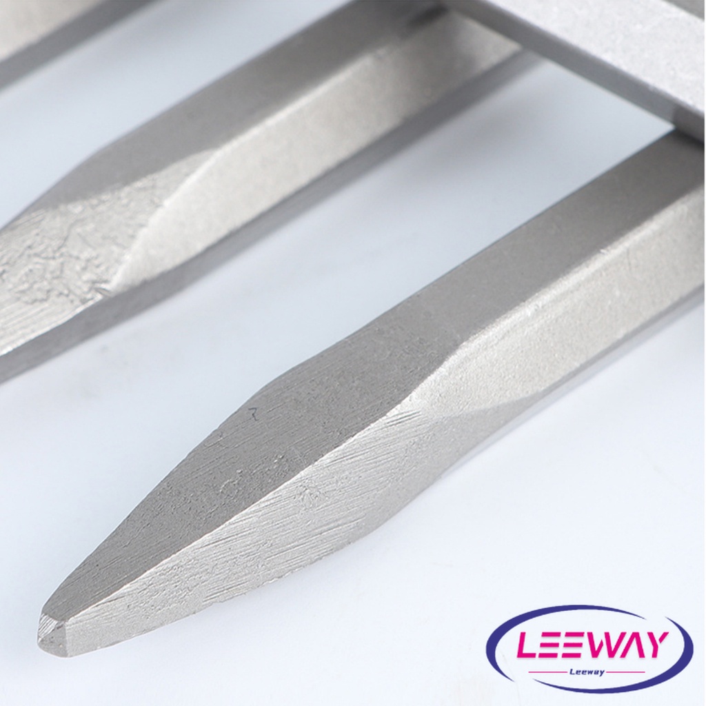 LW ดอกสกัดปากแบน ดอกสกัดปากแหลม​ ดอกแย็กปูน ดอกสกัดคอนกรีต  วัสดุเหล็ก 14*250mm Electric chisel head ราคา ถูกที่สุด ดีลบีเคเค แกลเลอรีภาพที่ 6