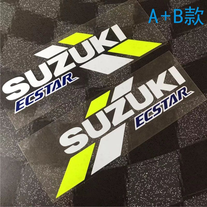 ECSTAR SUZUKI letter sticker GSX-R600 GSX650F B-King K5/K6/K7/K8/K9 GSX-R1000 Hayabusa motorcycle fu