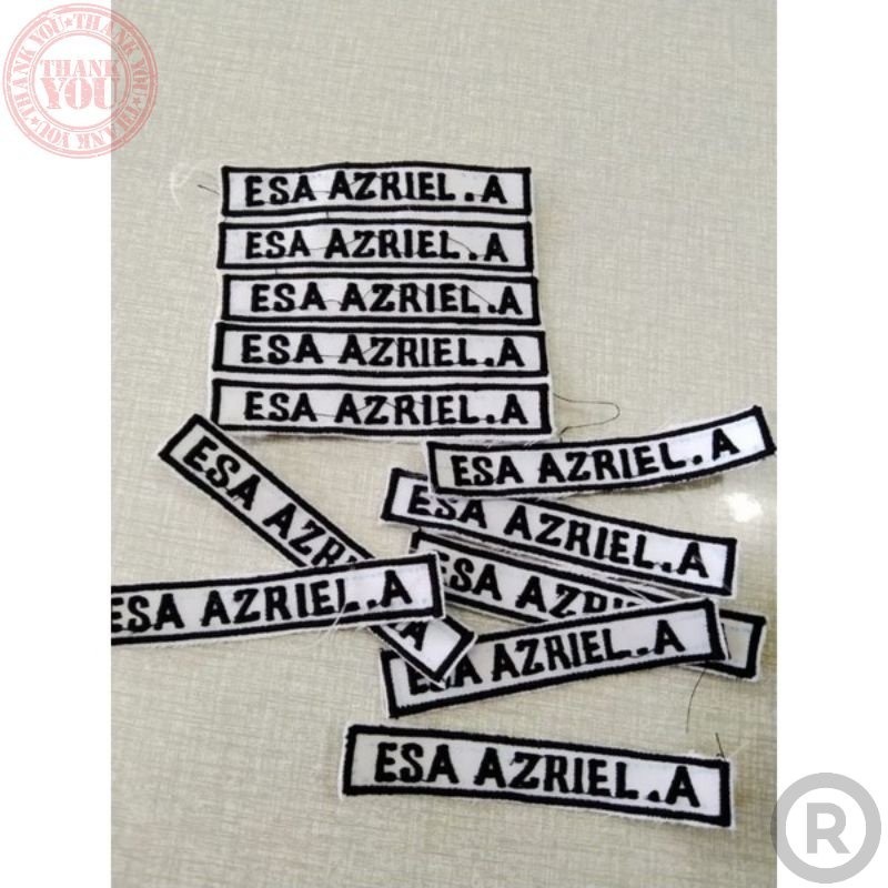 BADGE เย็บปักถักร้อย, SCHOOL NAME EMBROIDERY, KINDERGARTEN, ELEMENTARY SCHOOL, สูง SCHOOL, VOCATIONA