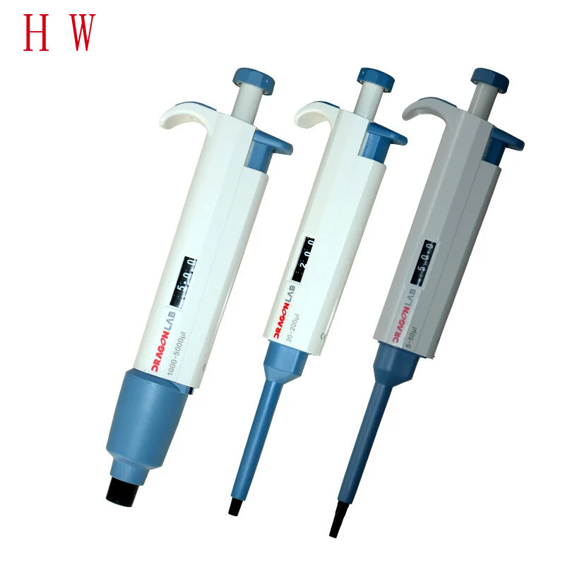 DLab Pipttor ปริมาณแบบปรับได้แบบช่องเดียวปิเปตแบบกลไกปิเปต-TopPette Dragon lab Piptt 200-1000ul มาด้