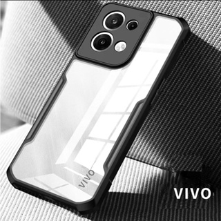 เคสโทรศัพท์มือถืออะคริลิคใส กันกระแทก สําหรับ VIVO Y76 Y77 Y90 Y91 Y91i Y93 Y95 V17 Pro V20 V20 Pro V20SE V21E V23 V23E V23 Pro V25 V25E V27 V27 Pro