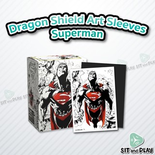 Dragon Shield - Superman - Dual Matte Art Sleeves ซองใส่การ์ด 100 ซอง ลิขสิทธิ์แท้ 100% (Standard Size)