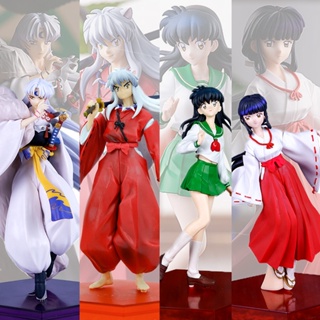 โมเดลฟิกเกอร์ PVC อนิเมะ Inuyasha Kagome Higurashi Kikyo Sesshoumaru ของเล่นสําหรับเด็ก