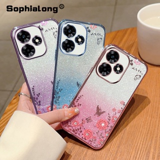 เคสโทรศัพท์มือถือ แบบนิ่ม ลายดอกไม้ สําหรับ Infinix Hot 30 Play NFC 30i X6835B X6831 X669 X669C X669D