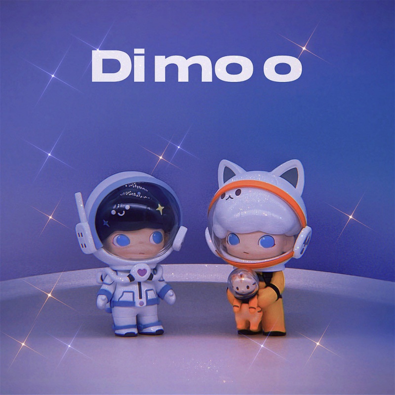 Pop Mart Dimoo Space Travel Series Cute Anime Figure Blind Box Surprise Box Action Figure Cartoon Model Gift Toys _Delet
